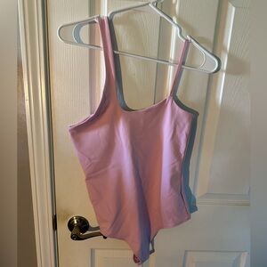 Abercrombie and fitch NWT pink asymmetrical bodysuit